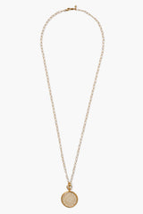 Pocket Watch Necklace White MOP
