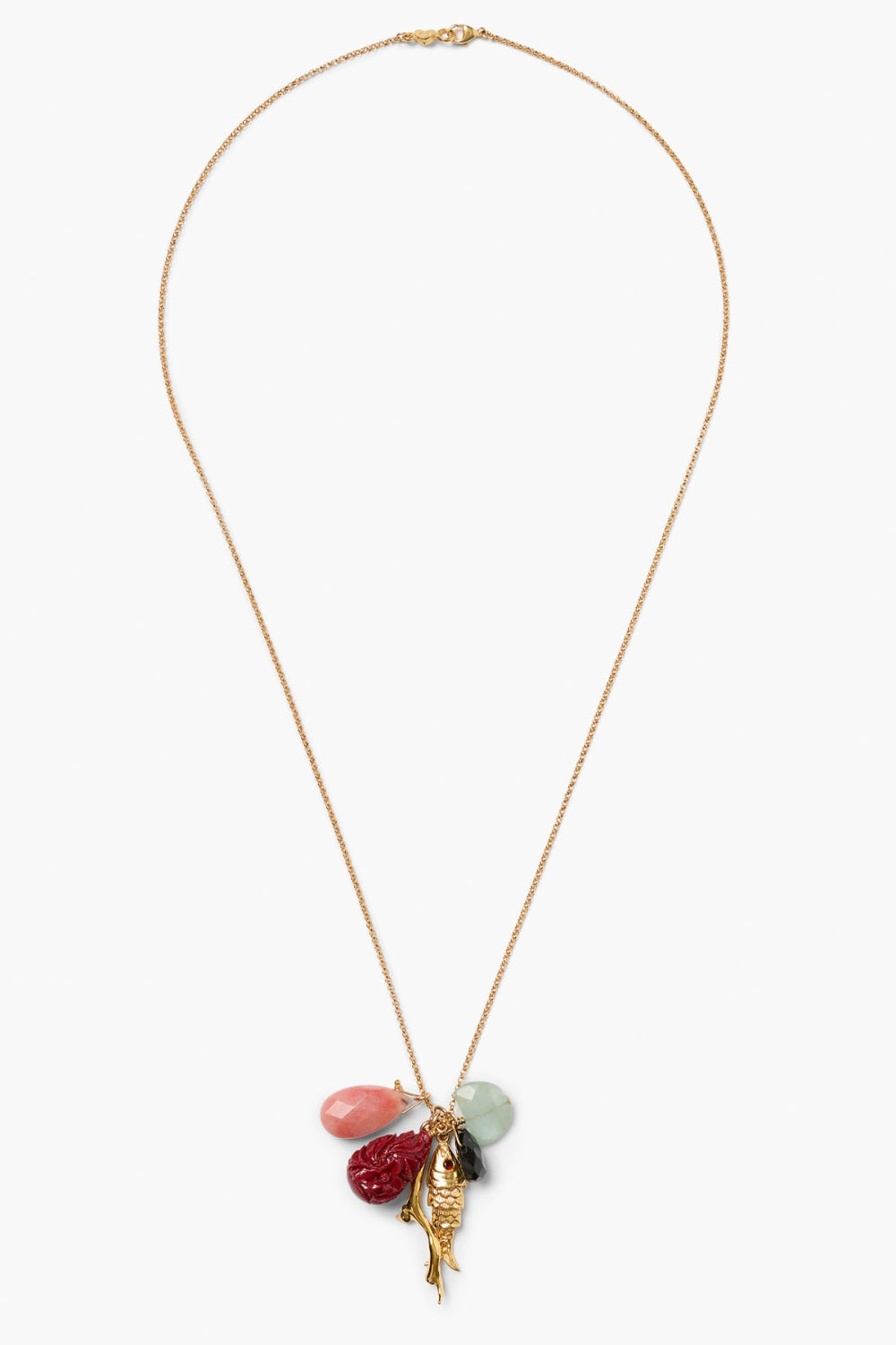Anemone Charm Necklace Multi