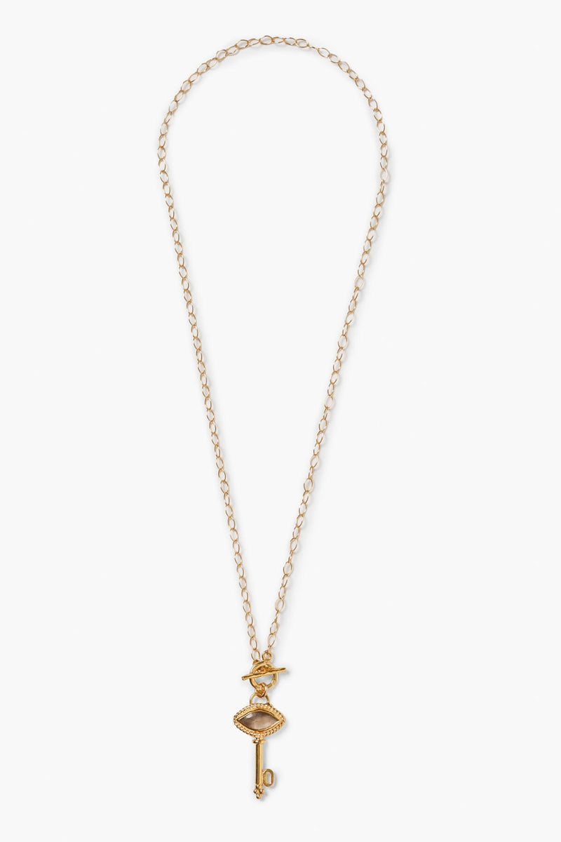 Key Necklace Smoky Quartz