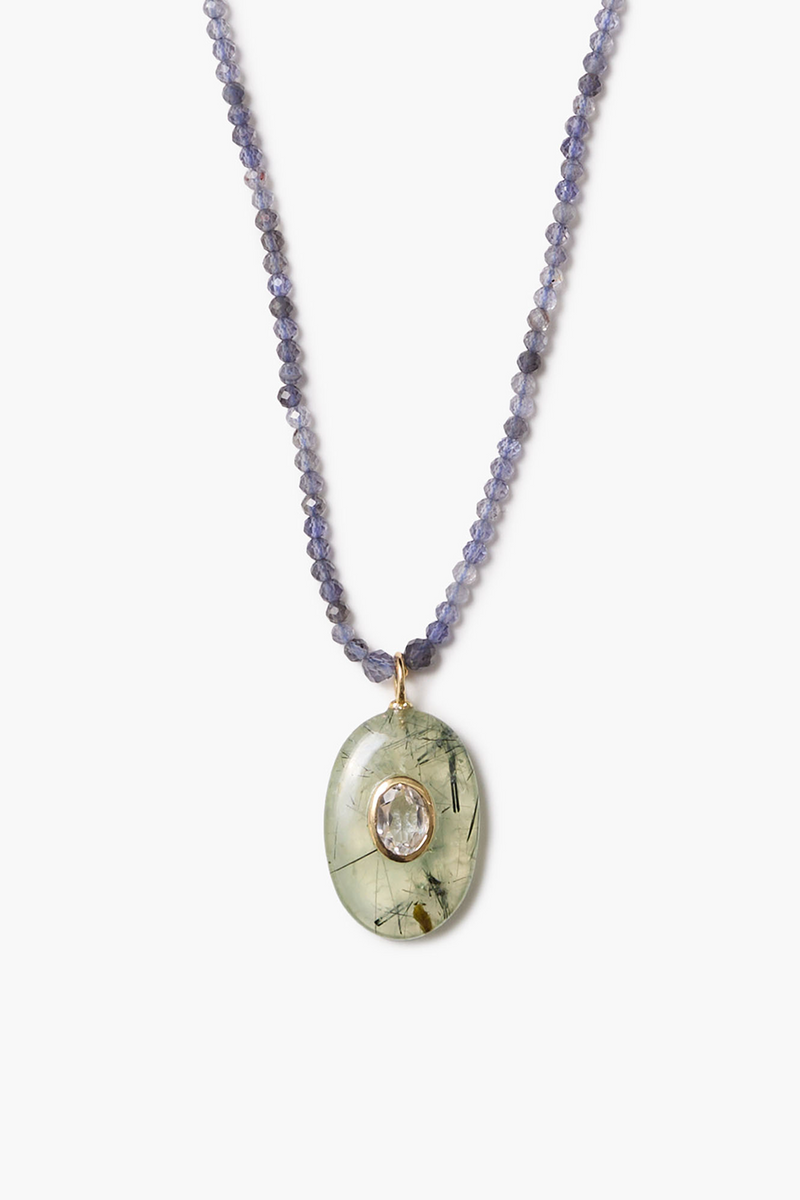 Seed Necklace Prehnite