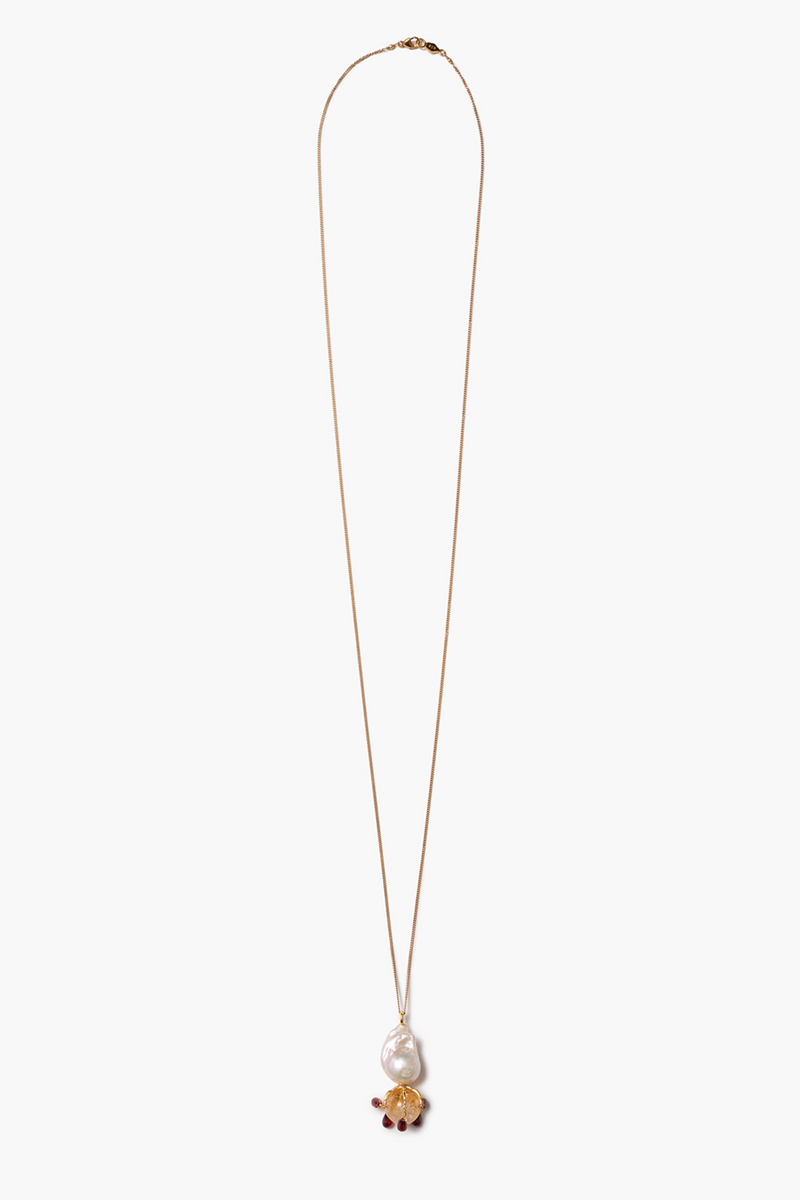 Lark Drip Necklace Citrine