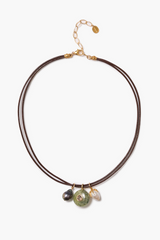 Seed Cord Necklace Prehnite