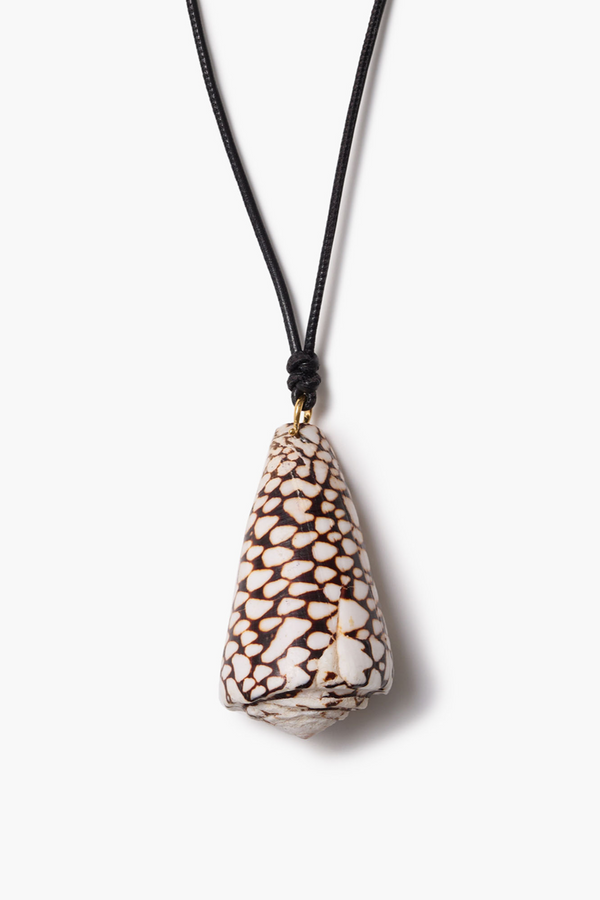 Cone Shell Necklace Black