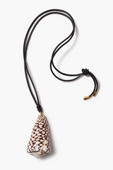 Cone Shell Necklace Black