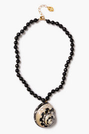Turbo Shell Necklace Onyx