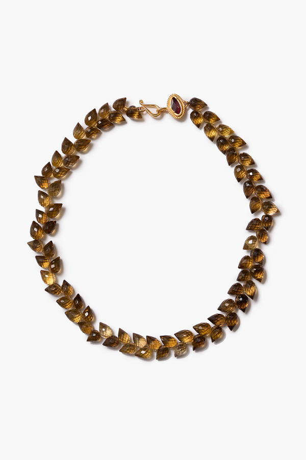Angie Necklace Whiskey Quartz