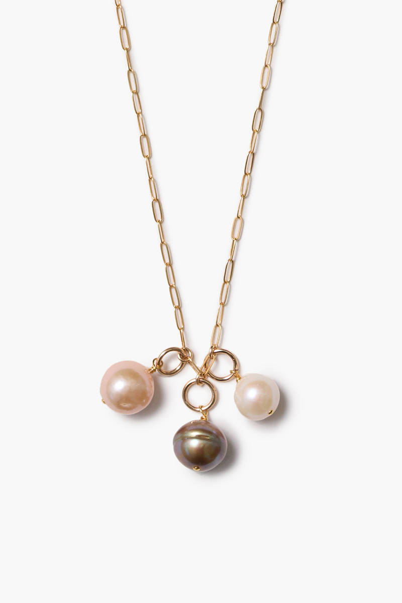 Ombre Pearl Necklace Pearl