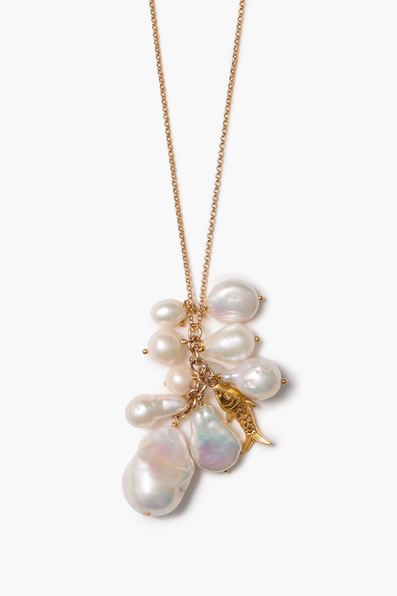Pond Necklace White Pearl