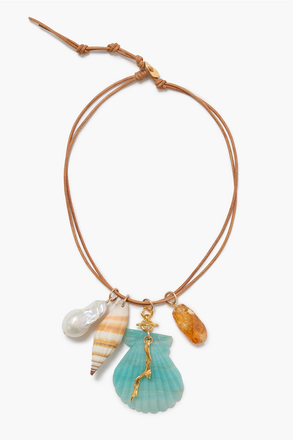 La Mer Charm Necklace Multi