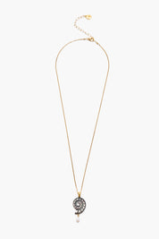 Nautilus Pendant Necklace Black MOP