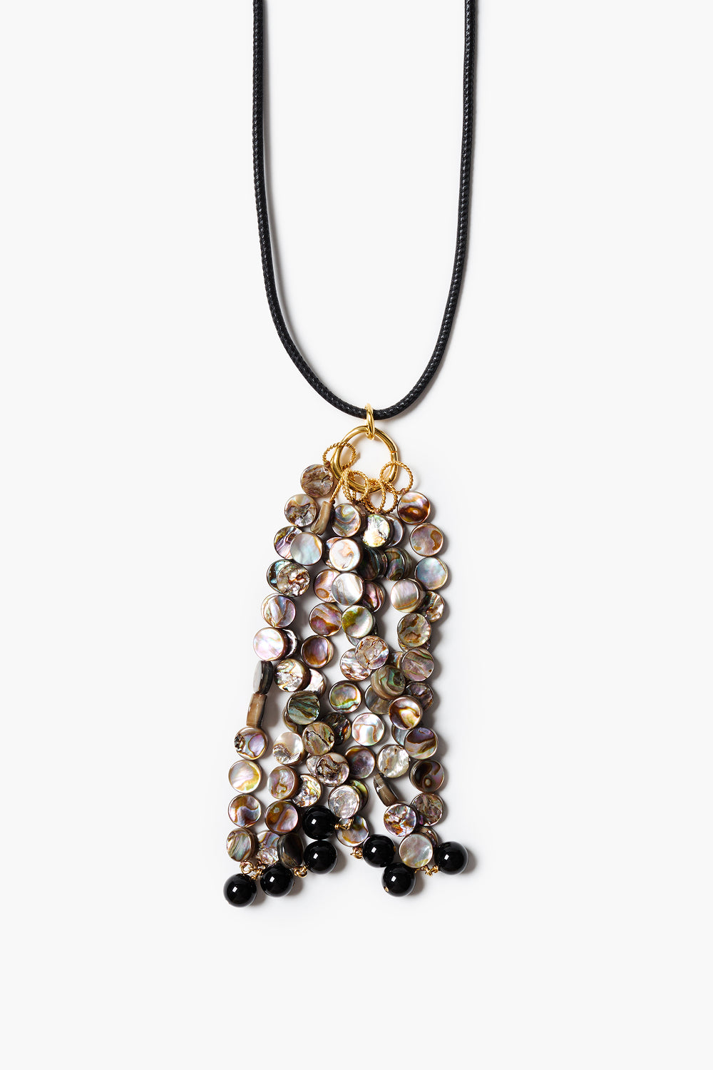 Octo Tassel Necklace Abalone