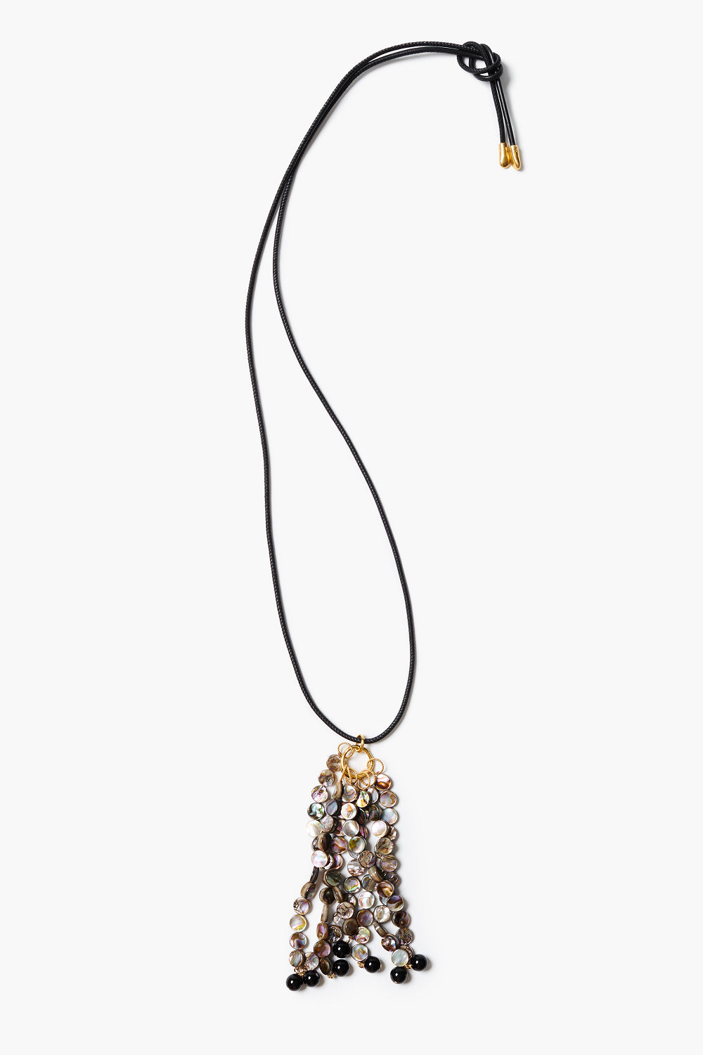 Octo Tassel Necklace Abalone