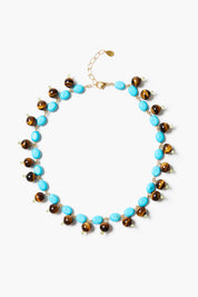 Globe Collar Necklace Turquoise