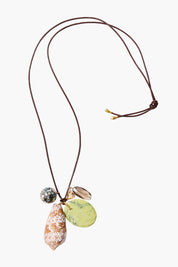 Cone Shell Charm Necklace Multi
