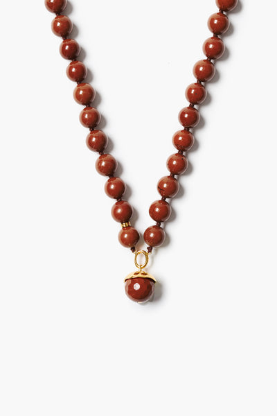 Bell Necklace Red Jasper