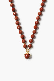 Bell Necklace Red Jasper