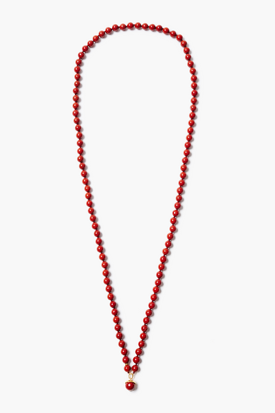 Bell Necklace Red Jasper