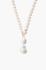 Bell Necklace White Pearl