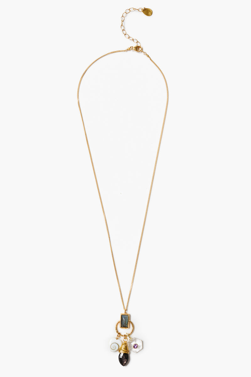 Trio Charm Necklace Multi
