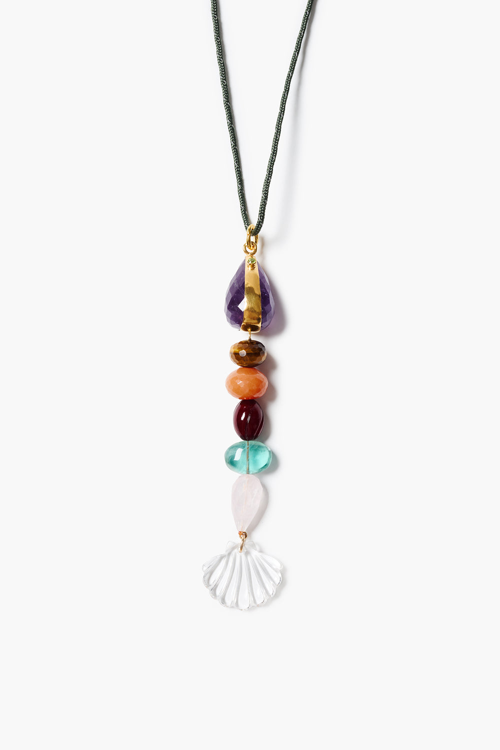 Lucky Catch Cord Necklace Multi