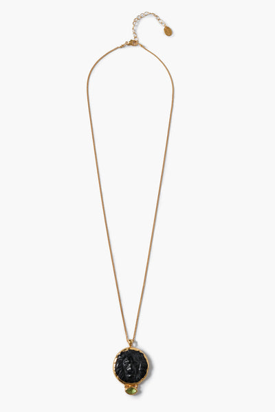 Leon Necklace Black Obsidian