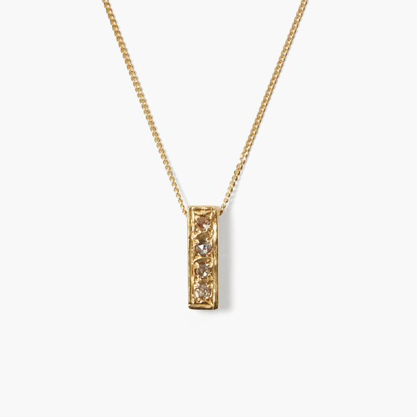 Bar Diamond Necklace Yellow Gold Chan Luu