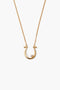 Diamond Horseshoe Necklace Yellow Gold