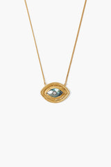 Mariya Evil Eye Necklace Labradorite