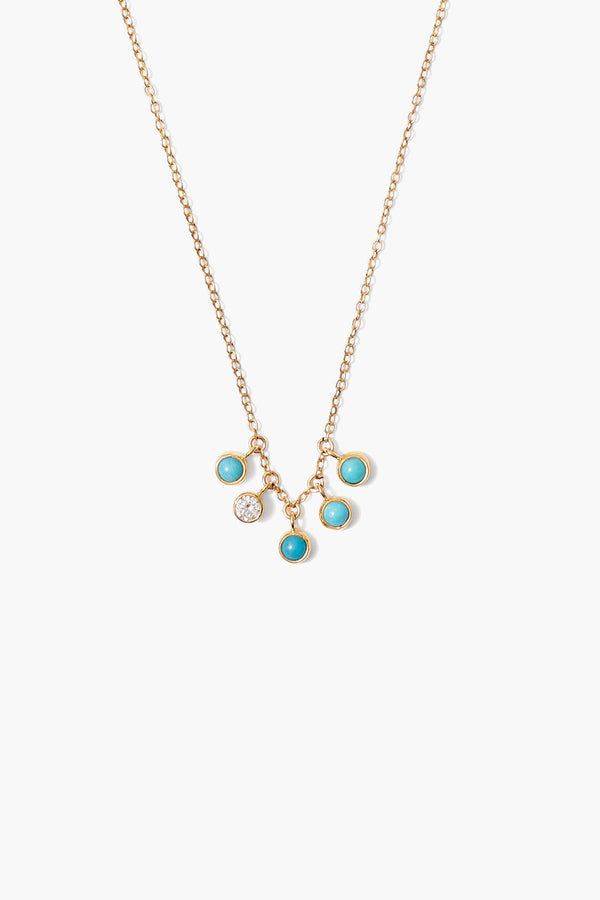 Delilah Charm Necklace Turquoise mix