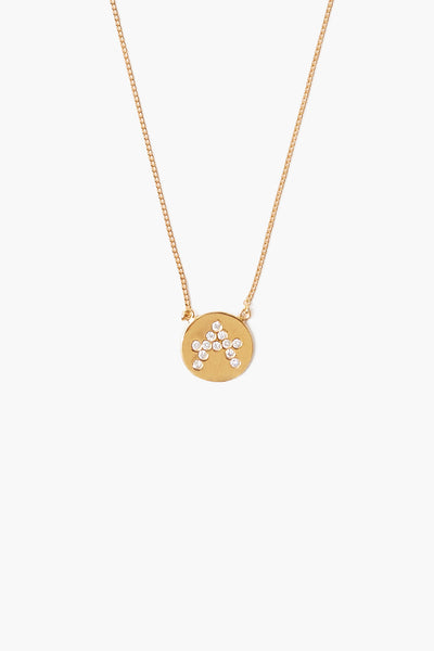 CHAN LUU チャンルー K14 ダイヤモンド ネックレス 14K ゴールド Diamond Initial Coin Necklace Gold – Chan Luu
