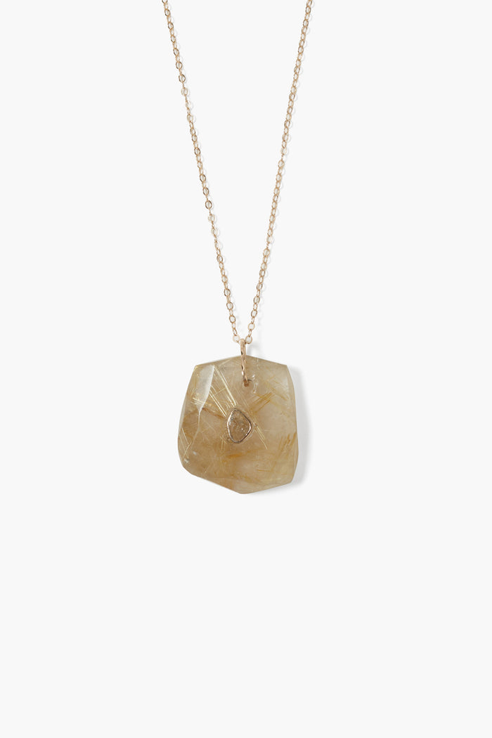 chan luu 14k River Necklace Rutilated Quartz Necklaces