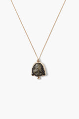 14k Buddha Necklace Golden Obsidian