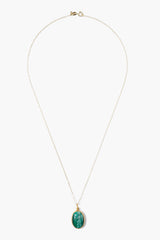 24k Nike Necklace Malachite