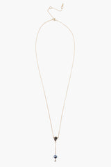 14k Sloane Lariat Necklace Peacock Pearl