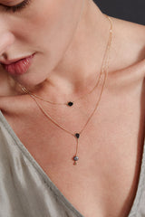 14k Annalise Necklace Black Diamond