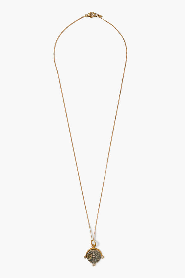 14k Queen Bee Necklace Gold Mix