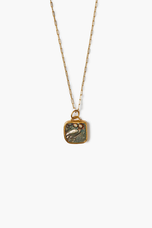 14k Noctua Necklace Gold Mix