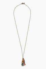 14k Mano Figa Necklace Salmon