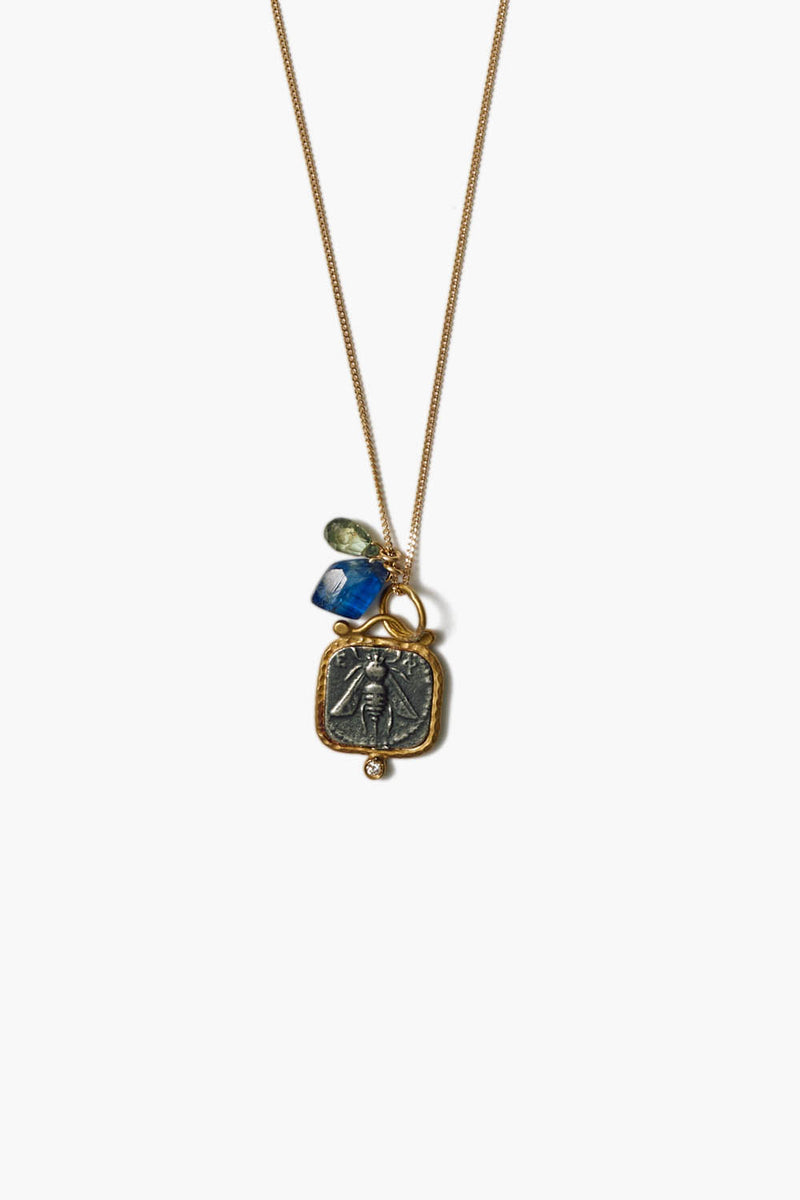 14k Ephesus Charm Necklace Multi