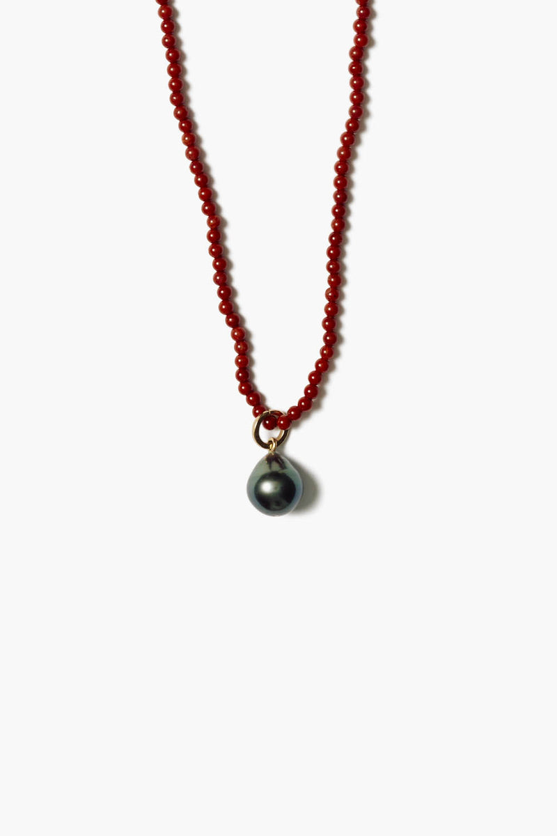 14k Caspian Necklace Red