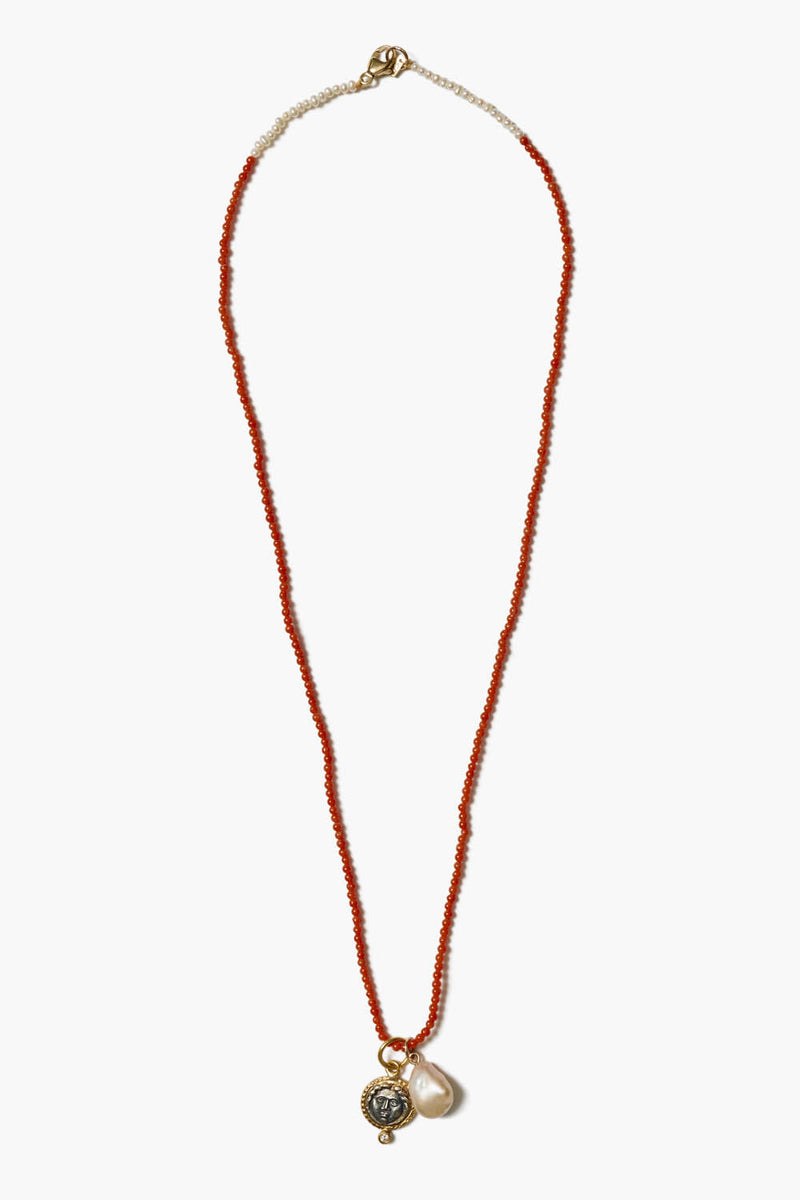 14k Vesta Necklace Red