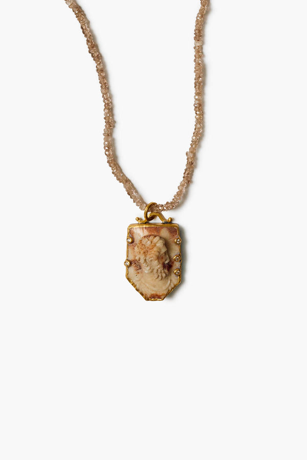 14k Ares Cameo Necklace Multi