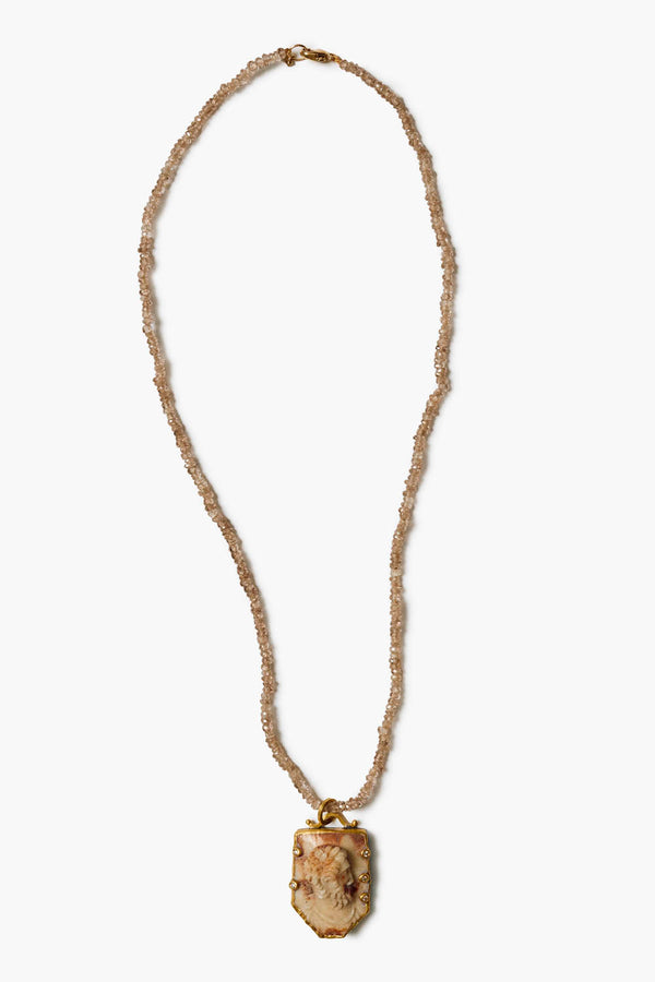 14k Ares Cameo Necklace Multi