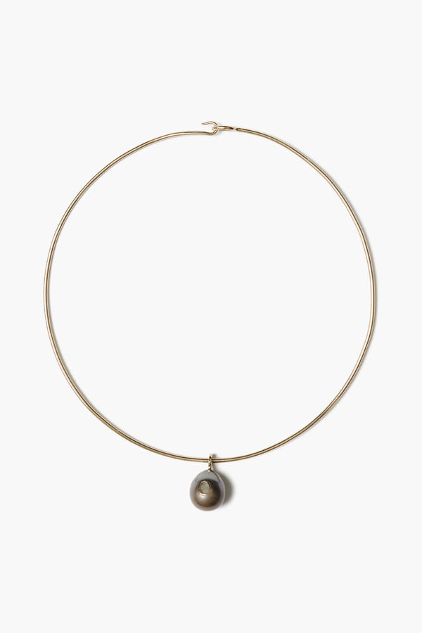 14k Bond Necklace Tahitian Pearl