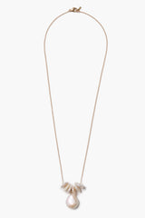 14k Abacus Necklace White Pearl