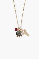 14k Janus Charm Necklace