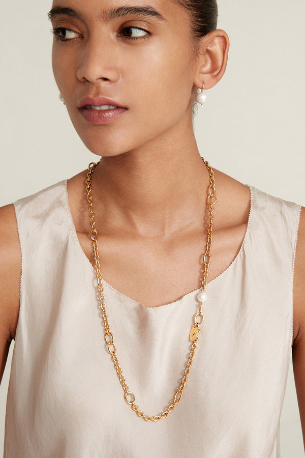 Frances Long Necklace Yellow Gold