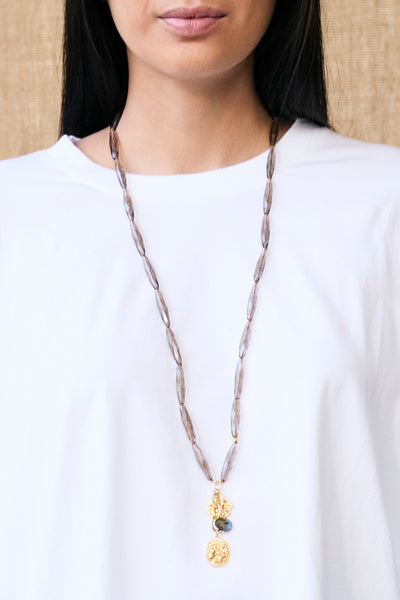 Salome Necklace Smoky Quartz