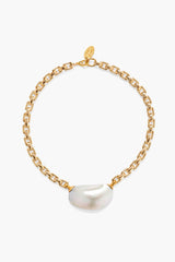 Martine Necklace Grey Pearl