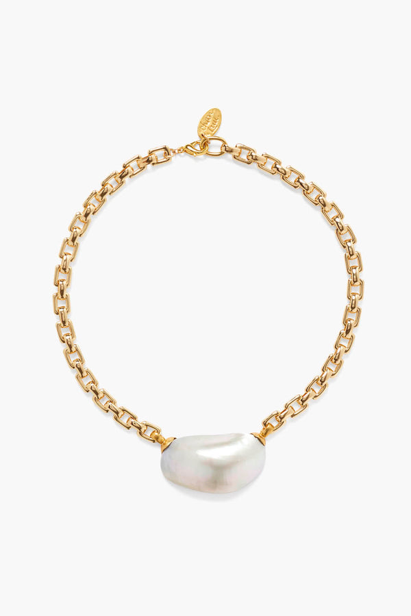 Martine Necklace Grey Pearl